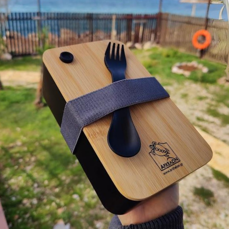 PP lunchbox-bamboo lid