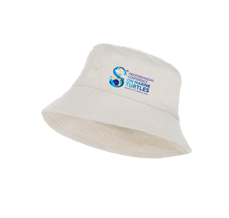 Bucket Hat 8th Mediterranean Conference on Marine Turtles – White