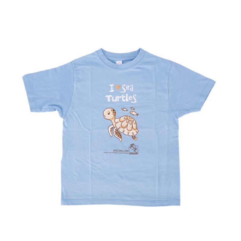 Παιδικό μπλουζάκι “I love sea turtles”