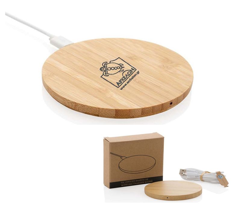 Bamboo wireless charger